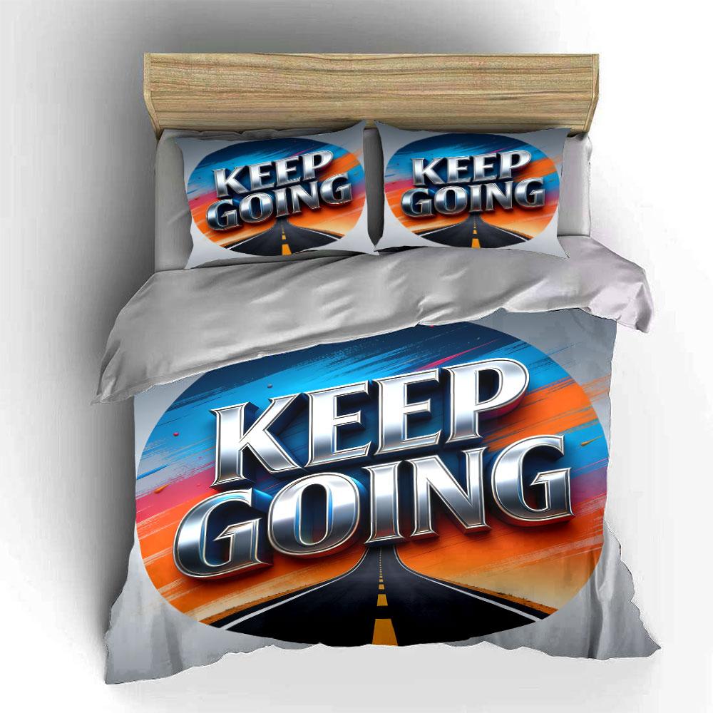 Motivational Decor Set For Home Soft Comfortable Duvet Cover Bedding Set Included 1*Duvet Cover & 2*Pillowcases, Gift