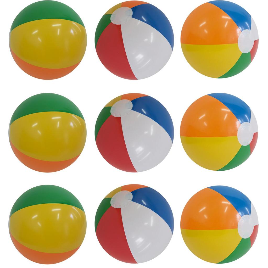 16-inch Colorful Inflatable Beach Ball - Eco-friendly Pool & Outdoor Toy for Kids