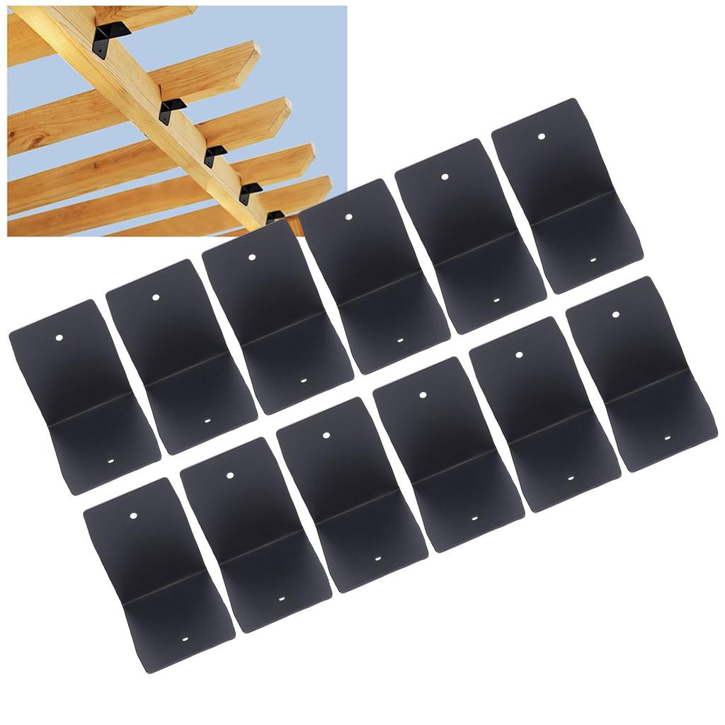 P gola Hardware Raft Clips Black Galvanized Steel Clips with Screws for Wood Timb Beam Ceiling Joist