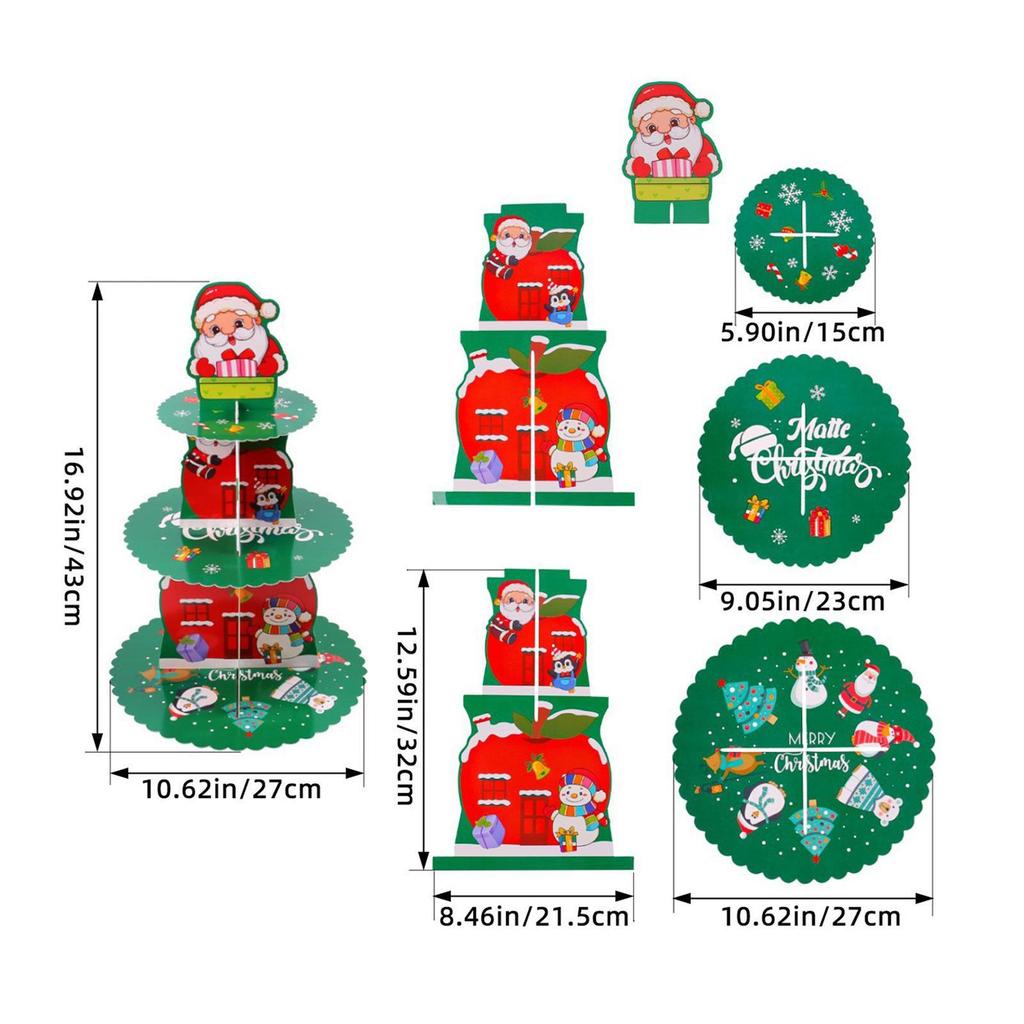 Christmas Dessert Stand Cake Stand for Party Supplies Baby Showers Halloween