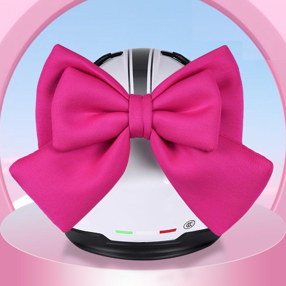 Motorcycle Helmet Bow Decoration Electric Bike Helmet Car Body Decoration Accessories Bowknot Suction Cup Type For Girl Women