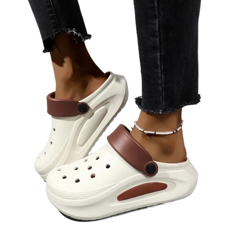 2025 Female Shoes EVA Closed Toe Women's Sandals Concise Casual Sandals Women Hollow Platform Slip on Mixed Colors Ladies Shoes