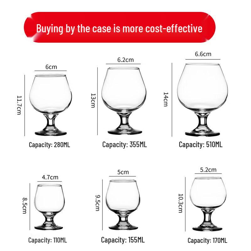 ZISIZ Creative Handmade Glass Whiskey & Brandy Glass