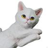 Cute Cat Figurine Garden Statues Sculpture Decorations Pets Exquisite Resin for Living Room Desktop