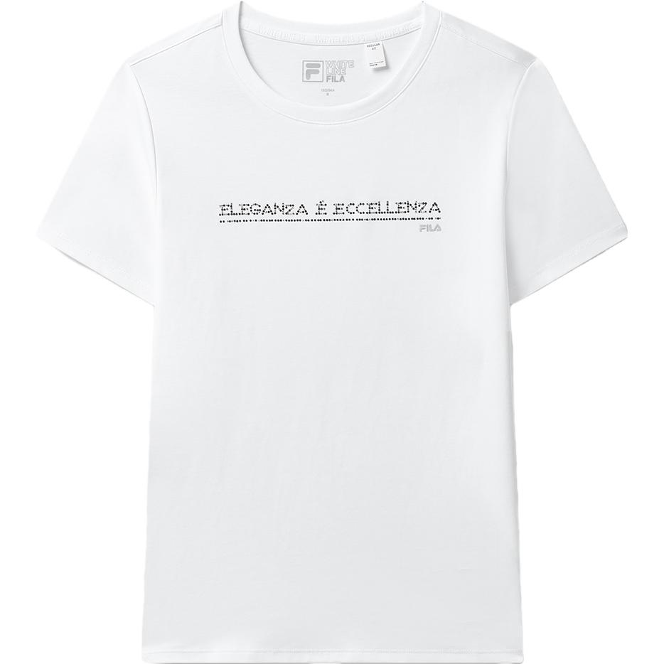

New FILA T Shirt Women s Standard White F11W327101FWT S