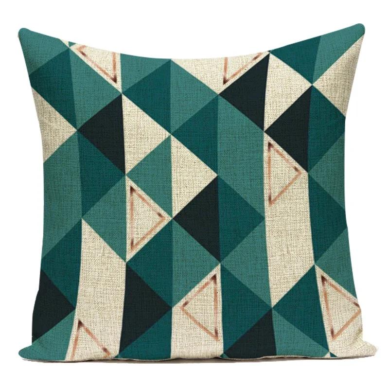 Modern Geometry High Quality Cushion Cover Throw Pillow Polyester Car Sofa Bed Home Decor Triangle Arrow Printed Pillow Case