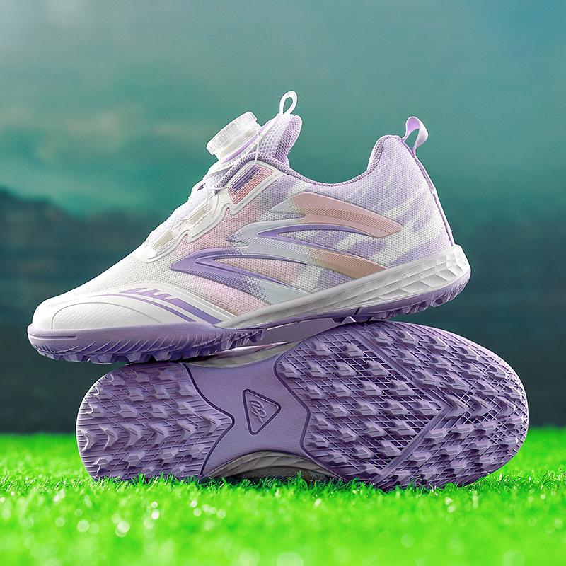 New Children's Mesh Breathable Children's Football Shoes Girls Primary School Students Broken Nail Mesh Football Training Shoes