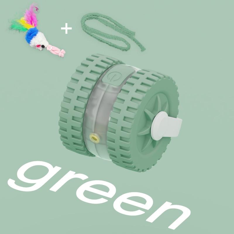

Intelligent Electric Infrared Laser Cat Automatic Toy Ball Self Entertaining And Relaxing Cat Teaser Ball Toy Pet Supplies зелёный