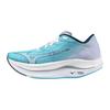 Wave Rebellion Flash 2 Running Shoes for Thick Blue X White X 2E Jogging, Marathon, Training, Sports, Lightweight, Resilient, Sole, Women's,