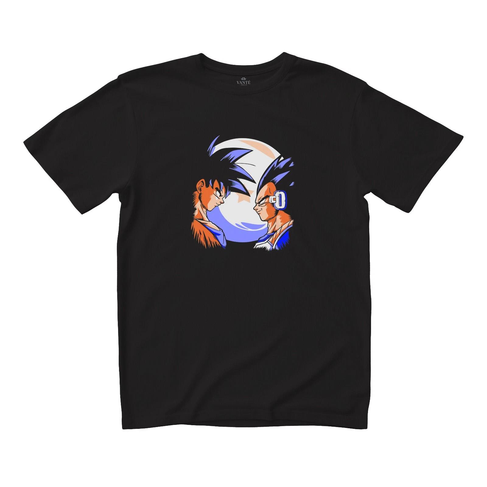 Goku vs Vegeta Anime T-Shirt Graphic Tee Unisex Casual Top S
