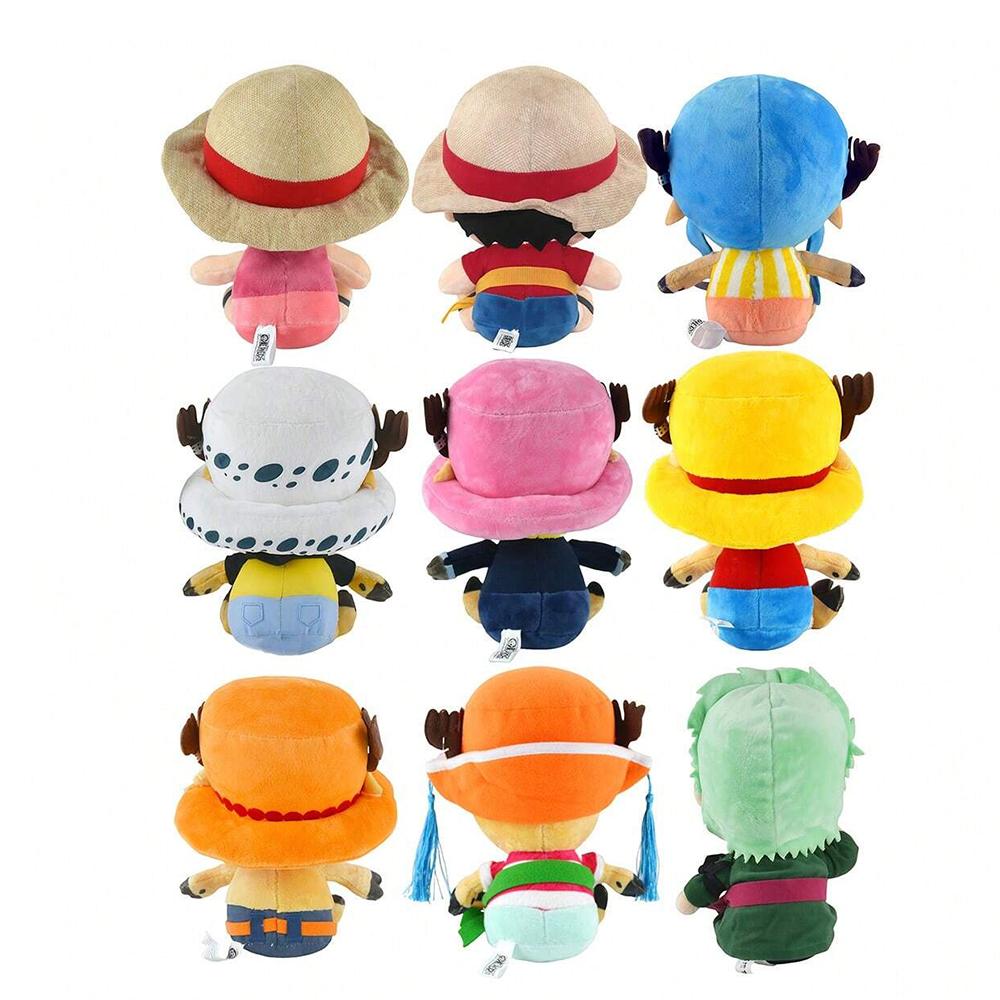 14-35cm/5.5-13.7inch Genuine ONE PIECE Stuffed Plush Toy Kawaii Plush Keychain Toy Tony Chopper Soft Stuffed Plush Doll Keychain