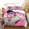 Anime Bleach Duvet Cover Set Single Twin Full Queen King Size Comforter Decorative Bedding Set with Zipper for Girls Boys Kids