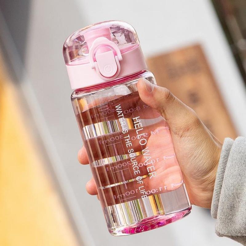 

550ml Large Capacity Sports Water Cup, Easy To Drink, Meets All Day Hydration Needs, For Outdoor Fitness Enthusiasts рожевий