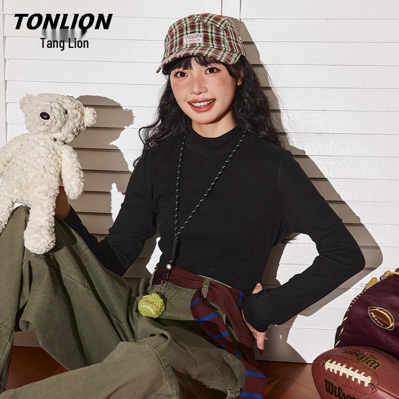 TonLion Women s Letter Print Short Sleeve T-Shirt L