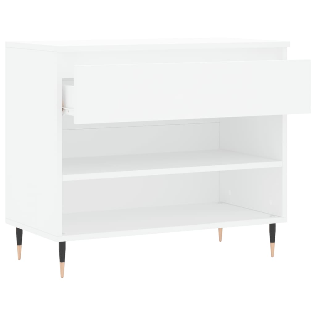 Vidaxl Półka Na Buty, Biała, 70X36X60 Cm, Materiał Drewnopochodny
