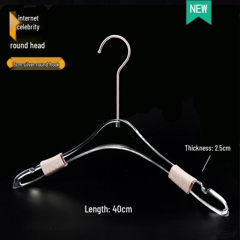Acrylic Non-slip Hangers for Children's, Men's, and Women's Clothing