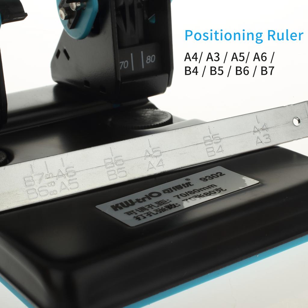 KW-  Zwei-Loch-Locher Handheld Metall-Locher   Lochabstand 70mmCelsius80mm 70   Blattkapazität 6mm für A4Celsius   Celsius A5Cel