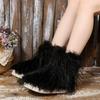 Flat heel warm short snow boots winter new fashion large size women's boots cotton shoes casual winter boots