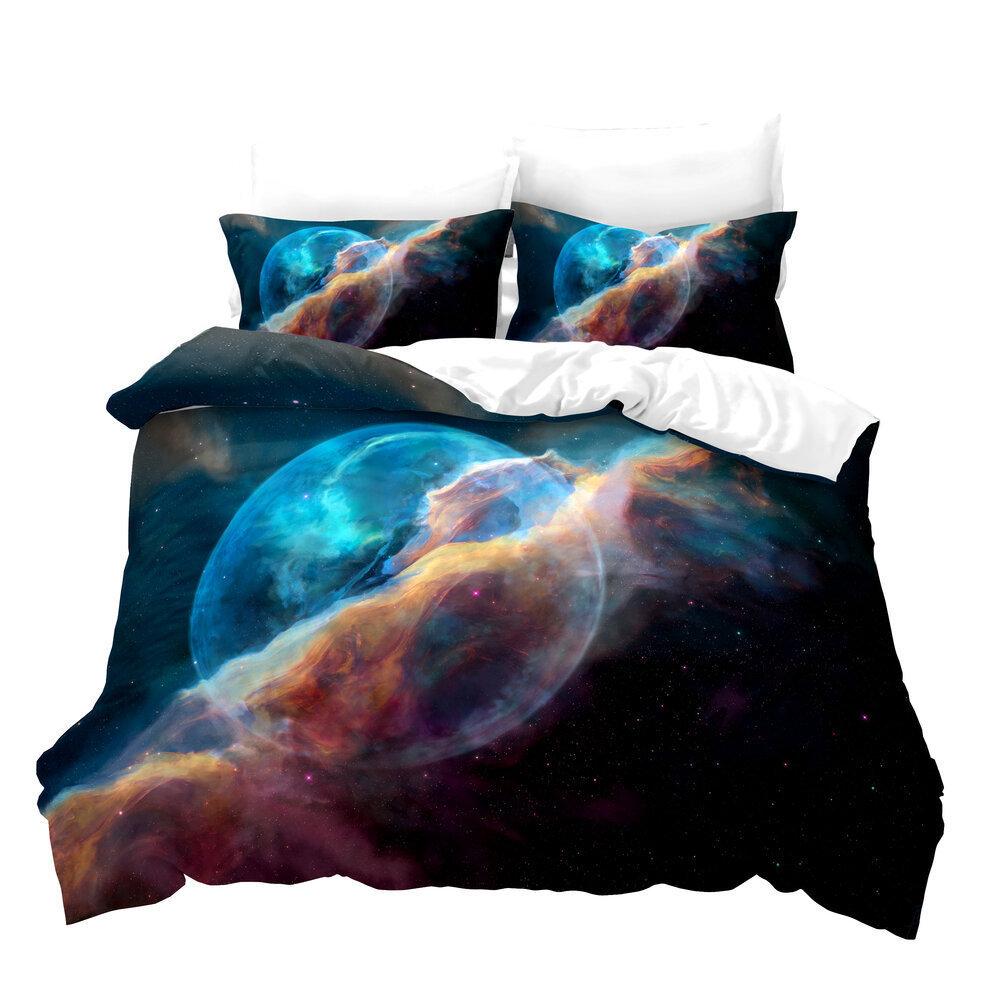 Verdicktes Abriebset, dreiteiliger Bettbezug 3D-Digitaldruck