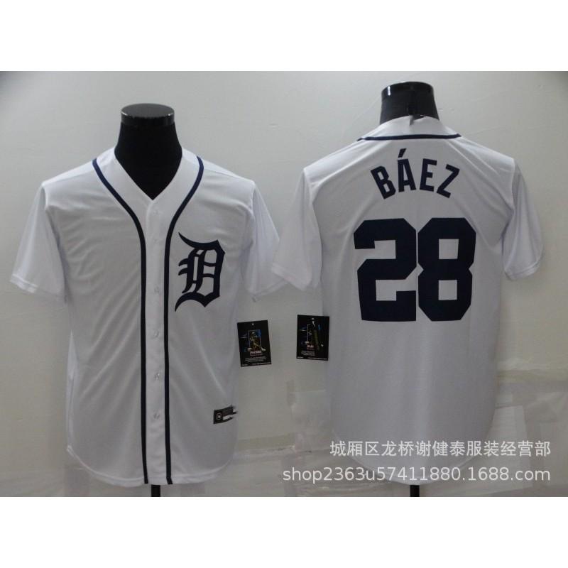 Detroit Tigers MLB Baseball Jersey Gibson Cabrera Baez Embroidered Sports
