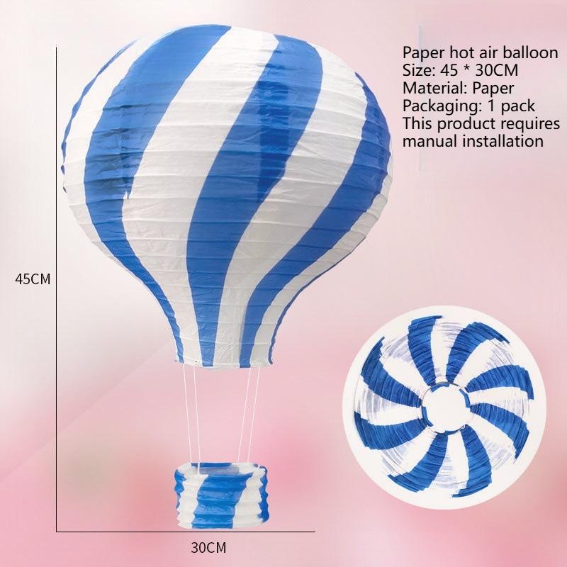 12In Colorful Lollipop Hot Air Balloon Paper Lantern,DIY,Foldable,Reusable|For Party Decoration,Christmas,Wedding, and Birthday