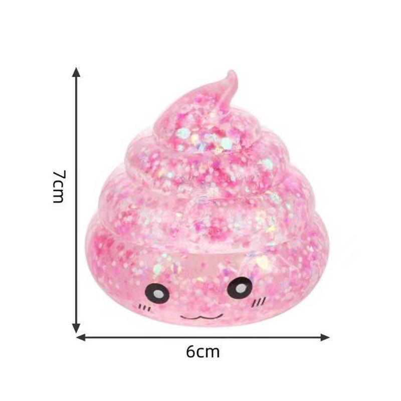 Novinka Squishy Maltózové Hovno Stresové Squishies Hračky Třpytivé Vtipné Pružné Mačkací Fidget Hračky pro Dospělé Dárek na První April