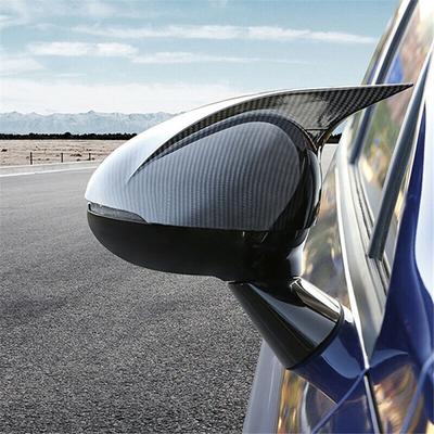 Pair Rear View Mirror Cover Trim Cap Carbon Fiber Look For Kia Optima K5 2016-20