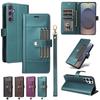 Zakelijke Flip Lederen Hoesje Voor Samsung Galaxy S26 S25 S24 Ultra S23 FE S22 S21 S20 Plus A17 A16 A36 A56 Portemonnee Telefoonhoes