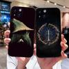 Handyhülle mit Filmmotiv „Der Herr der Ringe“ für iPhone 14, 13, 12 Mini, 11 Pro, XR, X, XS, Max, 6S, 7, 8 Plus – Weiche Silikonhülle, Schwarz