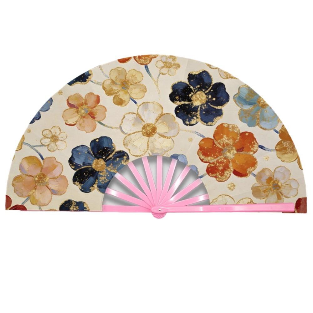 Handmade Portable Folding Fan Decorative Retro Handheld Fan Hanfu Accessories