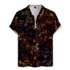 Men's Shirt Golf Shirt Retro Color Contrast Outdoor Street Short Sleeves Button-Down Print Clothing Apparel Fashion Designer Casual Breathable