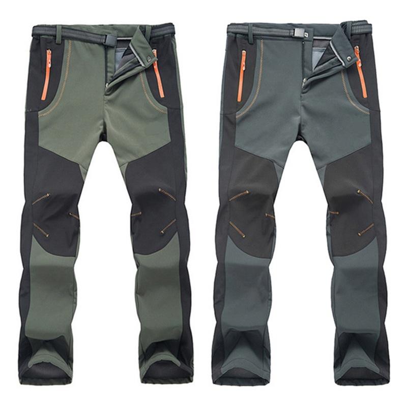 Men's Women's Warm Outdoor Hiking Ski Pants With Cozy Fleece And Waterproof Fabric