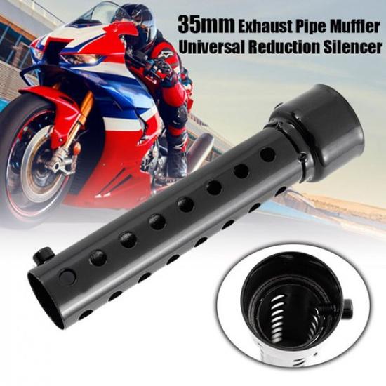 35mm Black Universal Motorcycle Exhaust Can DB Killer Silencer Muffler Baffle BA
