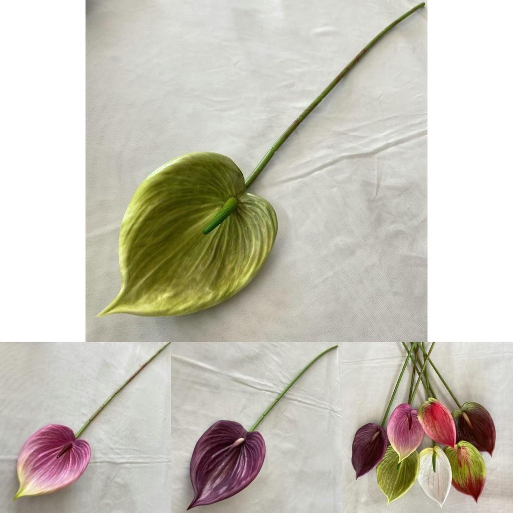 Weiches, künstliches Anthurien-Blumenarrangement für die Gestaltung von Zuhause und Büro