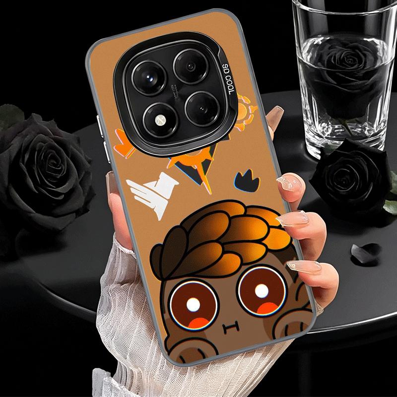 V-Valorant Cute Catoon Soft Phone Case for Xiaomi Redmi Note 13 14 15 Pro Plus 12S 12 11S 11 11T 10S 10 Shockproof Cover Back Sh
