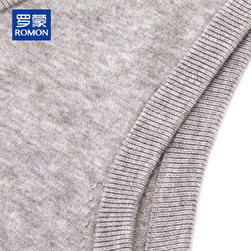 ROMON Men's V-Neck Knitted Business Casual Vest