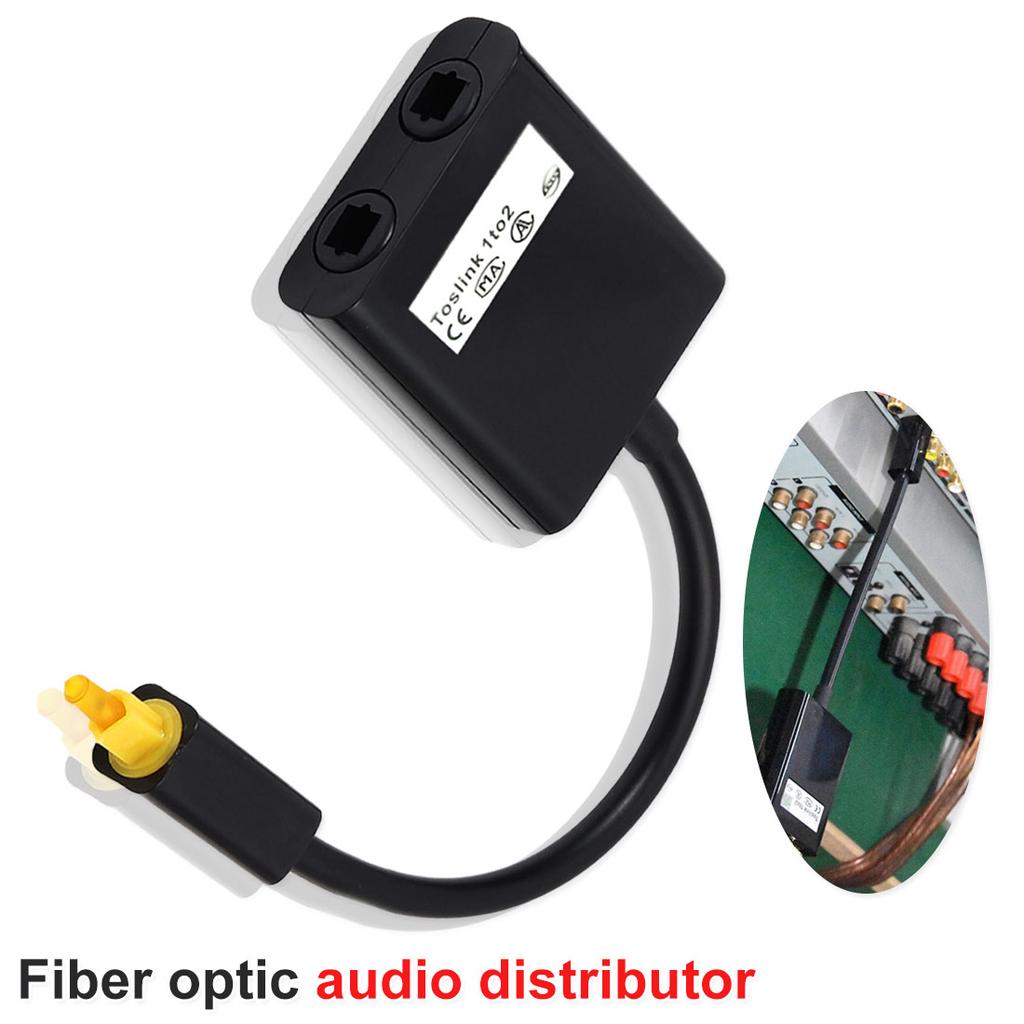 Magideal Toslink Cable Optical SPDIF Digital Audio Y-Splitter Adapter