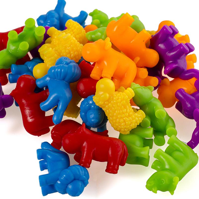 Kids Rainbow Matching Game Animal Cognition Rainbow Color Sort Fine Motor Training Montessori Sensory Educational Toys Gifts