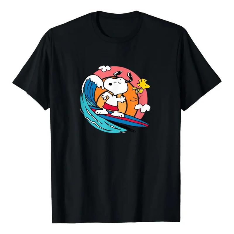 Peanuts - Camiseta De Surf De Snoopy Woodstock S