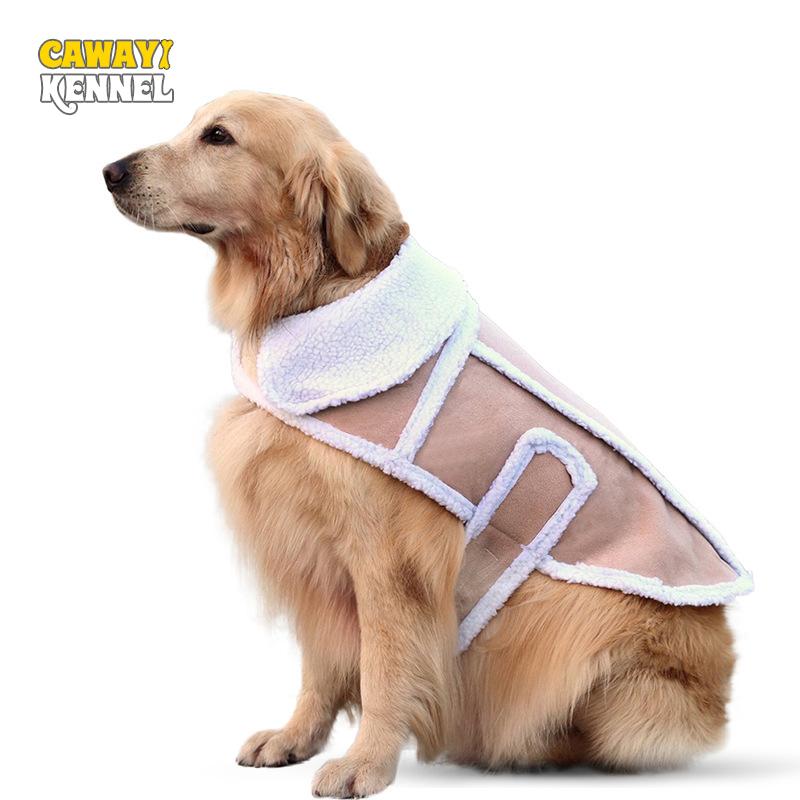 

CAWAII KENNEL зимняя одежда для собак, пальто для маленьких и больших собак, куртка из искусственной оленьей кожи, парки, одежда для домашних животных, ropa perro
