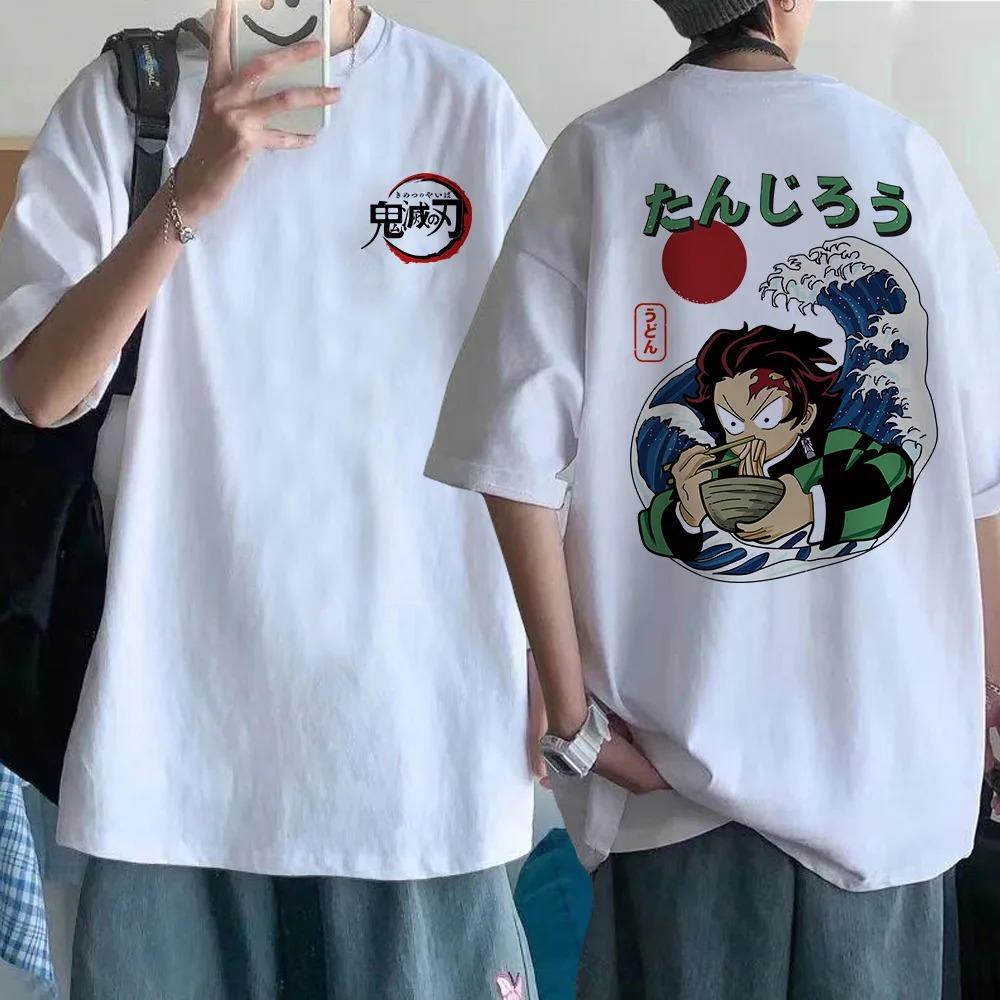 2024 Demon Slayer T Shirt Men Kimetsu No Yaiba Kawaii Anime  Cartoon Blade of Loose Comfortable Short Sleeves Tshirt Graphic