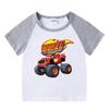 Kids' 2026 Summer Raglan T-Shirt - Short Sleeve, Unisex Top for Boys and Girls, Baby Half Sleeve Tee