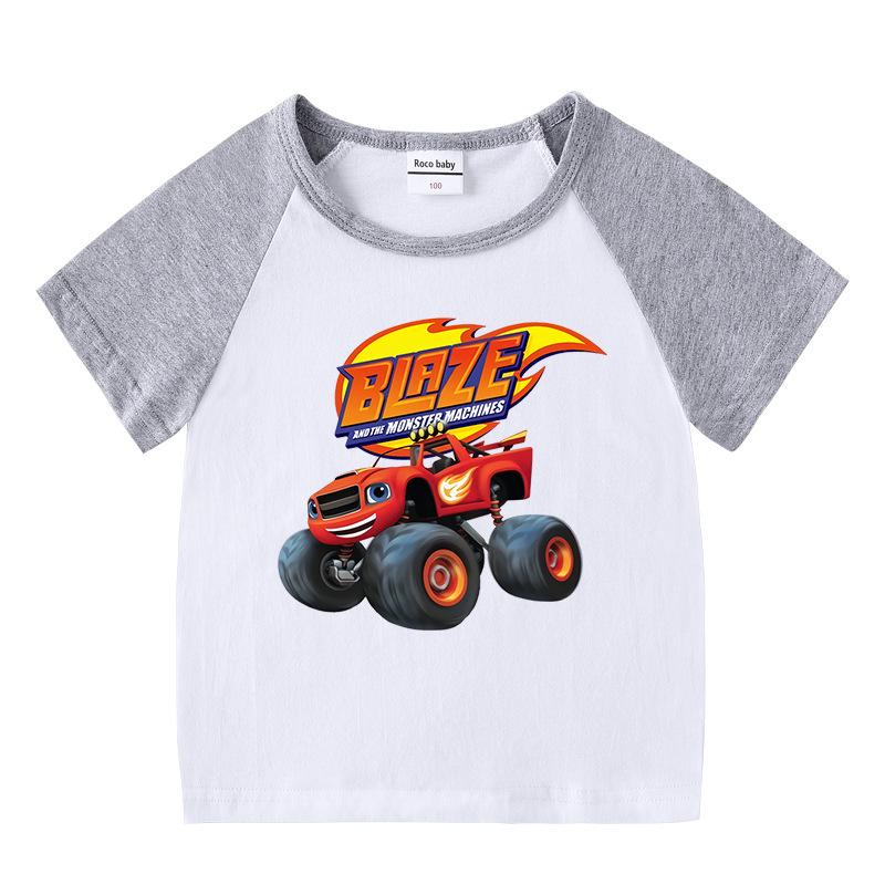 Kids' 2026 Summer Raglan T-Shirt - Short Sleeve, Unisex Top for Boys and Girls, Baby Half Sleeve Tee