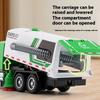 1/50 Vacuum Cleaning Truck Alloy Diecast Model Urban Sanitation Series Toys Hight Simulation Sound Light Toy Birthday Presents