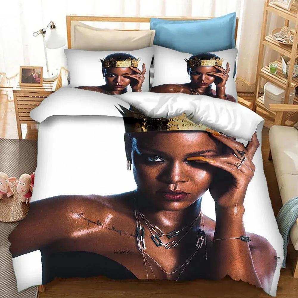 Singer NH Star Printed Bedding Set Boys Girls Twin Queen King Size Duvet Cover Pillowcase Bed Boys Adult Bedroom Home Textiles