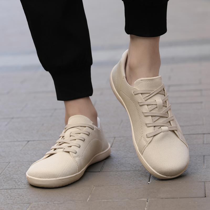 Wide Toe Casual Sports Shoes Minimalist Barefoot Walking Shoes Gym Training Sneakers Light Elastic Flats
