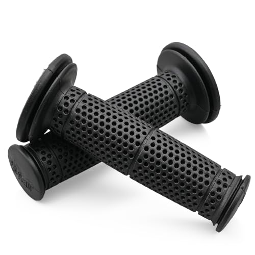 Daytona Motorcycle Grip for Handlebar Diameter 22.2 125mm Standard Rubber End Non-Penetration PROGRIP 714 Type Black 21548