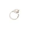 Bien Vetu 925 Silver Cat Open Ring
