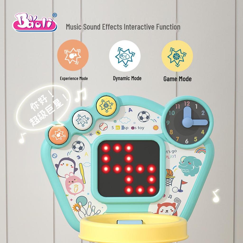 Kids' Sports Rack: Football, Basketball, Bowling Game for Indoor/Outdoor Exercise and Parent-Child Fun
