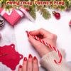 10/20pcs Candy Cane Designed Ballpoint Pens, Perfect for Holiday Gifts, Christmas Presents, Office Supplies, Stocking Stuffers